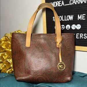 Etro Mini Paisley Tote with Pegasus Bag Charm